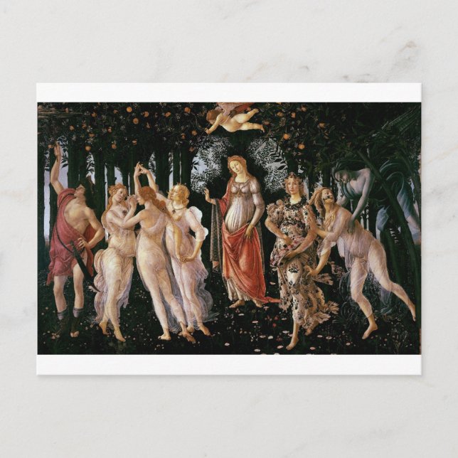 Botticelli-primavera Postkarte (Vorderseite)