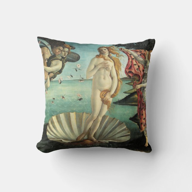Botticelli-Renaissance-Malerei Kissen (Vorderseite)