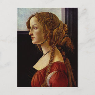 Botticelli, Sandro Portr?t der Simonetta Vespucci Postkarte