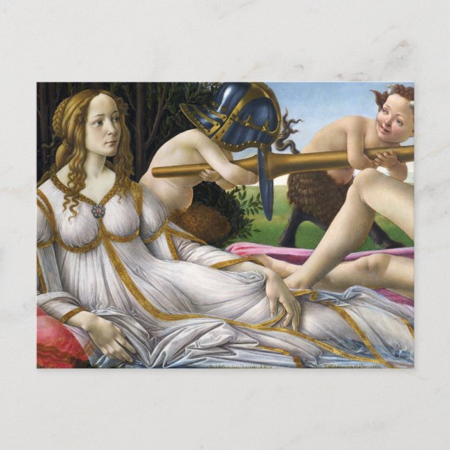 Botticelli Venus et Mars Carte postale (Devant)