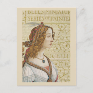 Botticelli Woman Postkarte