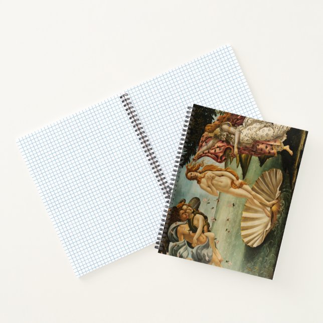 Botticellis Geburt der Venus Italienische Renaissa Notizbuch (Innenseite)