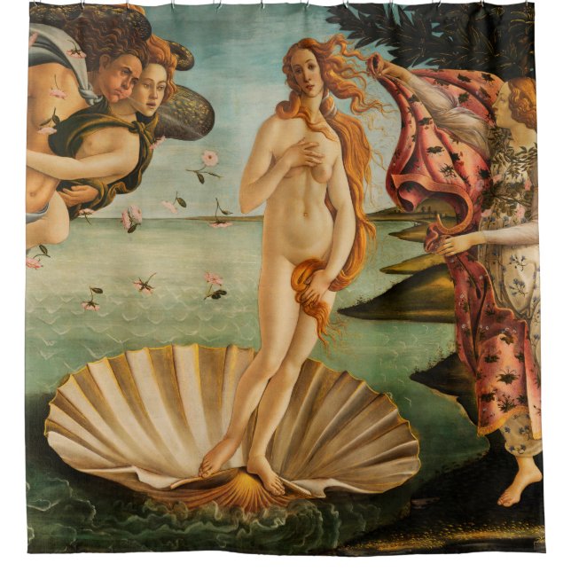 Botticellis Geburt von Venus Duschvorhang (Vorderseite)