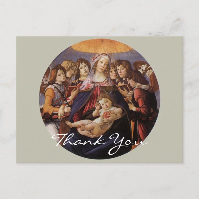 Botticelli's Madonna and Child Postkarte (Vorderseite)