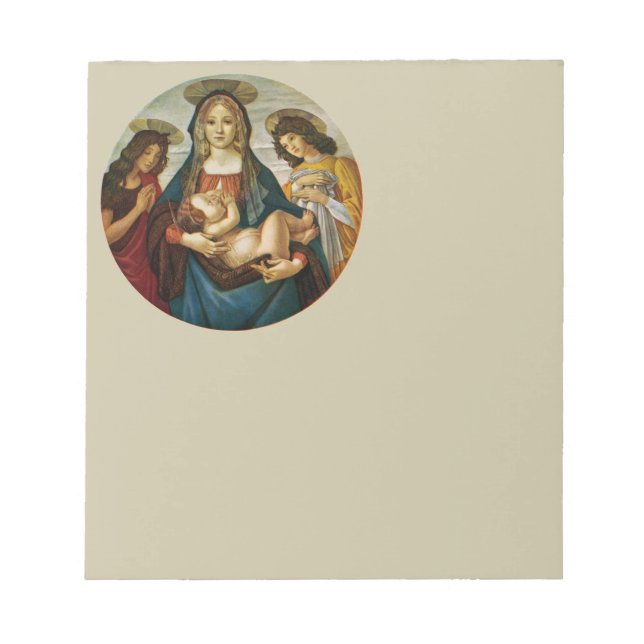 Botticellis Madonna und Kind Notizblock (Vorderseite)
