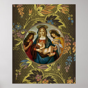 Botticellis Madonna und Kind Poster