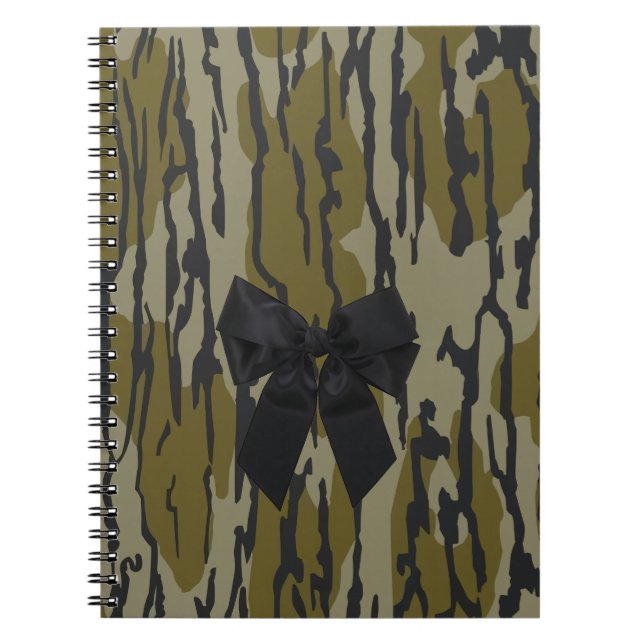 Bottland Camouflage Niedlich Bow Ribbon für Frauen Notizblock (Vorderseite)