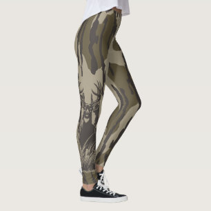 Bottland-Camouflage Weiße Hirsche Buck Jagd Camouf Leggings