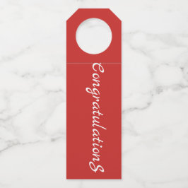 Bottle Hanger - Herzlichen Glückwunsch Flaschenanhänger