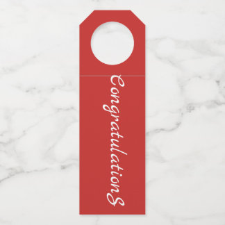 Bottle Hanger - Herzlichen Glückwunsch Flaschenanhänger