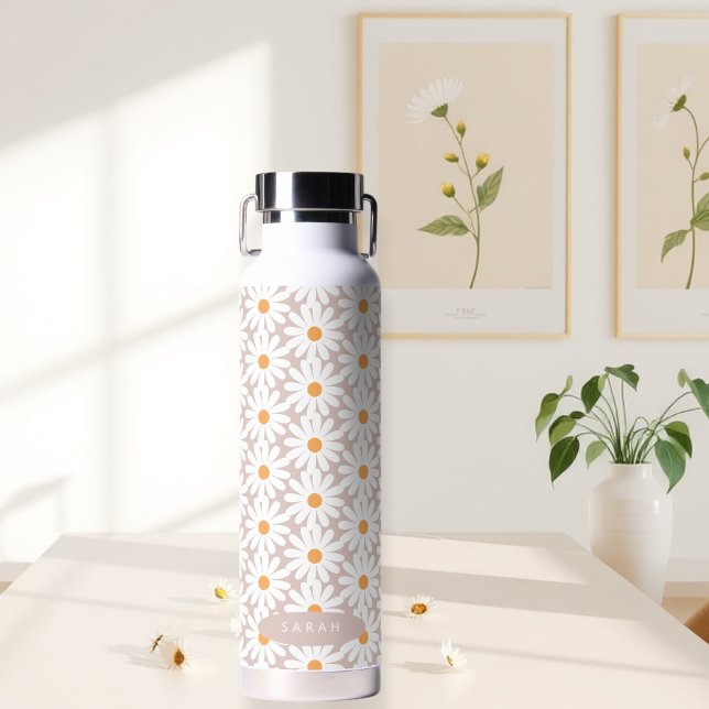 bottle water bottles daisies elegant trinkflasche (Von Creator hochgeladen)