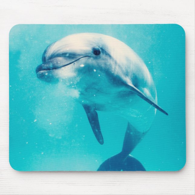 Bottlenosed Delphin Unterwasser Mousepad (Vorne)