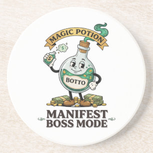 Botto Manifest Boss Modus Retro 1930er Jahre Carto Getränkeuntersetzer