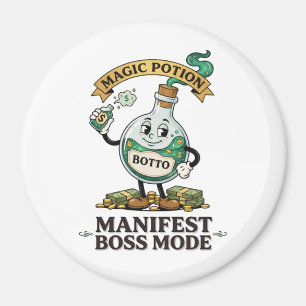 Botto Manifest Boss Modus Retro 1930er Jahre Carto Magnet