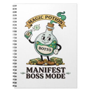 Botto Manifest Boss Modus Retro 1930er Jahre Carto Notizblock