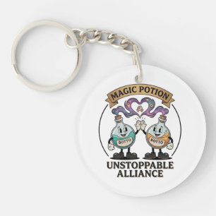 Botto Marke Unstoppable Alliance Retro Magic Potio Schlüsselanhänger