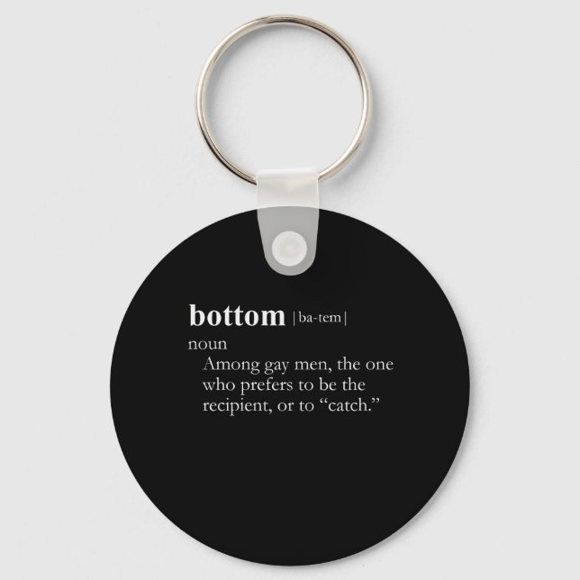 BOTTOM (Definition) Schlüsselanhänger (Vorderseite)
