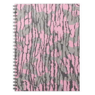 Bottom Lands Camo Rosa für Frauen und Mädchen Notizblock