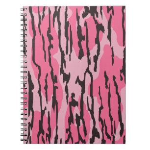 Bottom Lands Camo Rosa für Frauen und Mädchen Notizblock