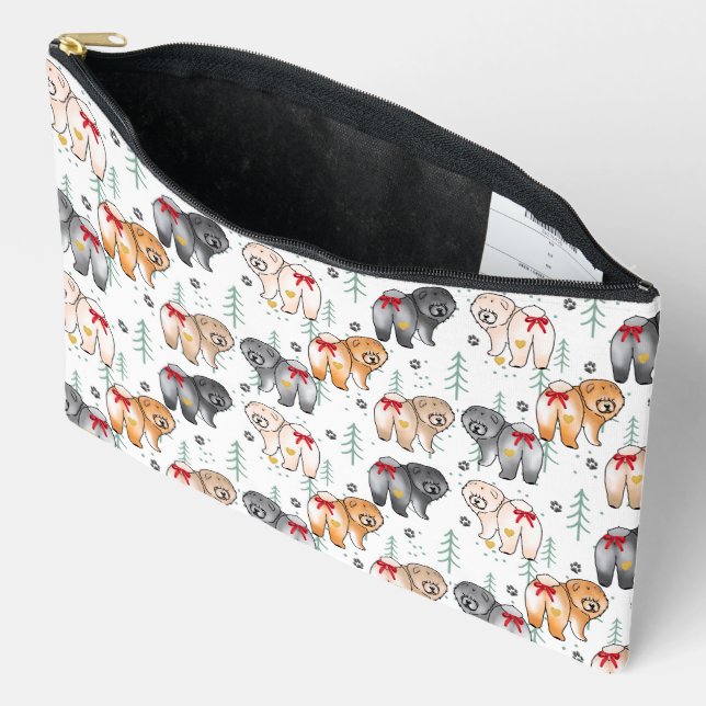 BOTTOM OF MY HEART 5 chow colors  Zubehörtasche (Offen)