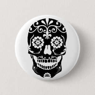 Bottom Sugar Skull Button