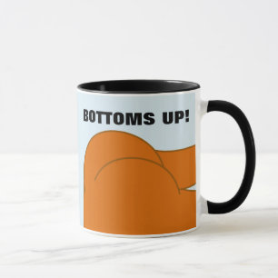 BOTTOME UP BARE HINTERN FUNNY KAFFEE TASSE