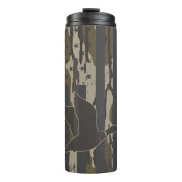 Bottomland Camouflage Duck Junting American Flag U Thermosbecher