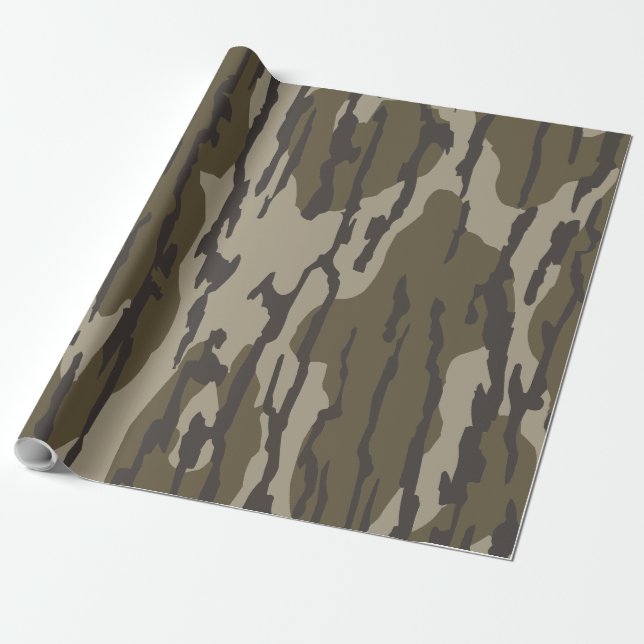 Bottomland Camouflage Old School Camouflage Geschenkpapier (Ungerollt)