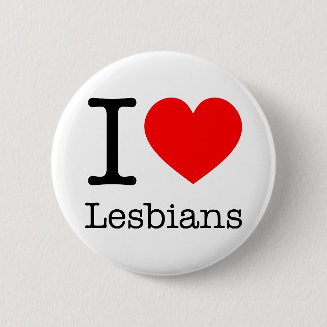 Botton I Love Lesbians Button (Vorderseite)