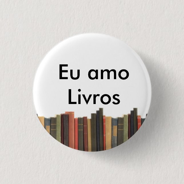 Botton liebe Ich Bücher Button (Vorderseite)