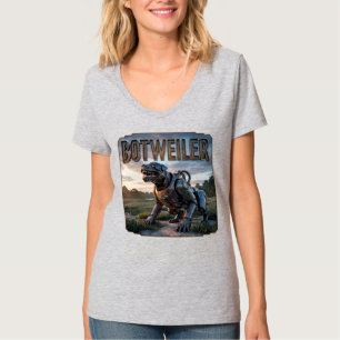 Botweiler Fotografisch – Roboter Rottweiler Lustig T-Shirt
