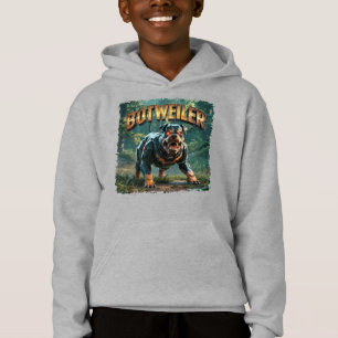 Botweiler Illustration – Roboter Rottweiler Lustig Hoodie