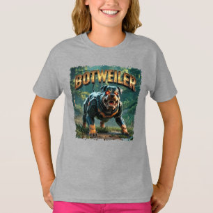 Botweiler Illustration – Roboter Rottweiler Lustig T-Shirt