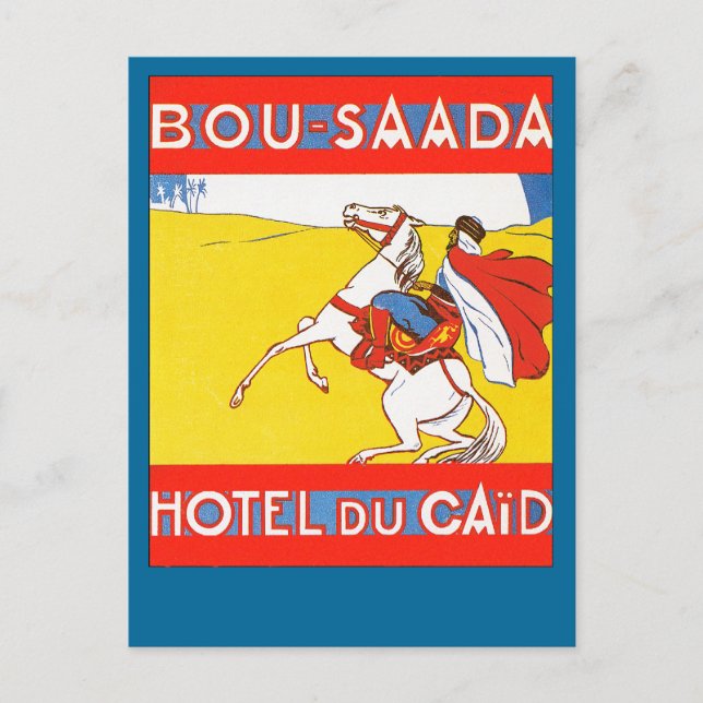 Bou-Saada Hotel Du Caid Postkarte (Vorderseite)