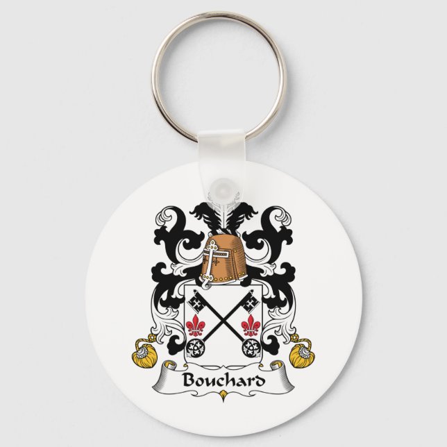 Bouchard-Familienwappen Schlüsselanhänger (Vorderseite)