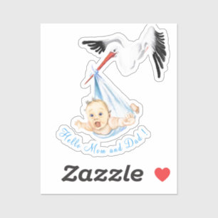 Bouche portant bébé amusant Sticker - Texte person