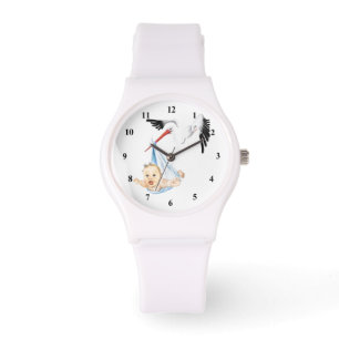 Bouche portant bébé montre cadeau - amusant