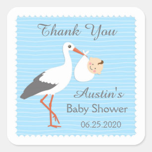 Bouche portant mignon bébé garçon Sticker Merci
