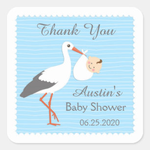 Bouche portant mignon bébé garçon Sticker Merci