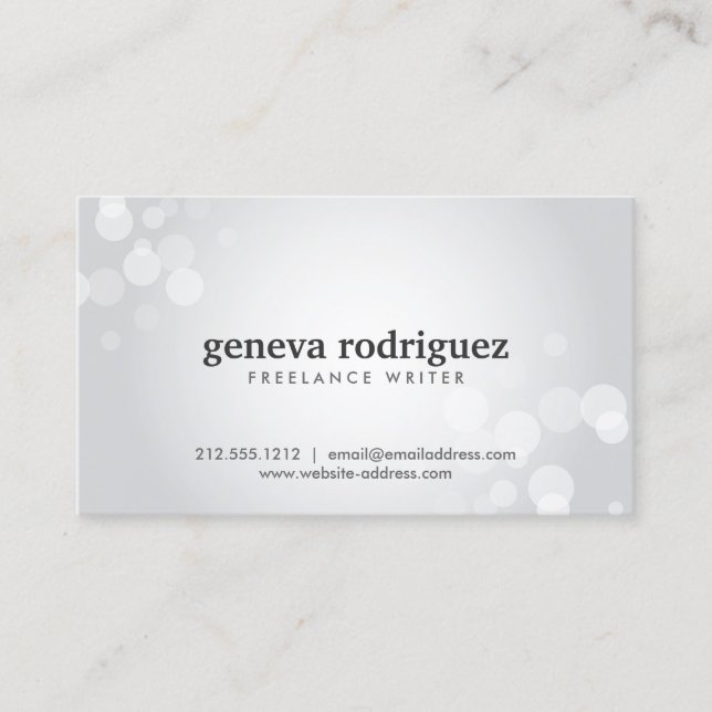 BOUCHÉE EN ARGENT N° 1 Carte de visite (Devant)