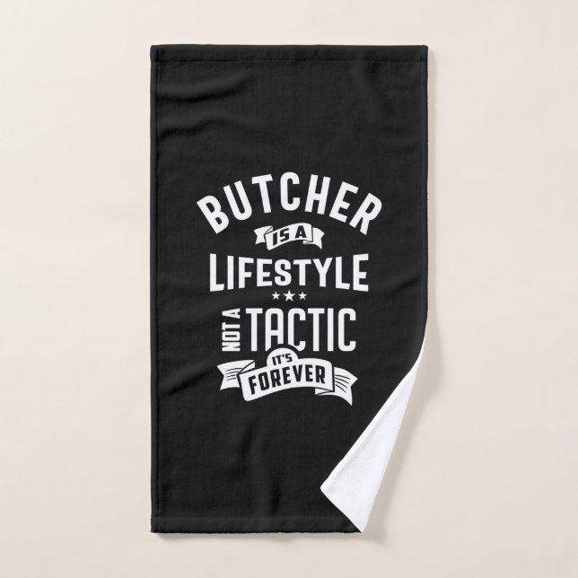 Boucher Titre de l'emploi Cadeau pour hommes femme (Serviette à main)