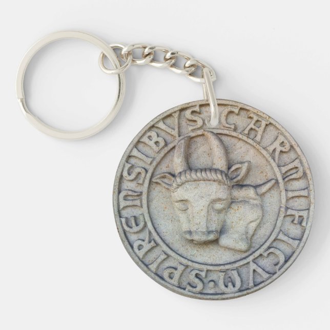 Bouchers décharge médiévale avec la vache et un (Devant)