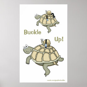Boucle de tortue et d'escargot ! Ridé ! Affiche