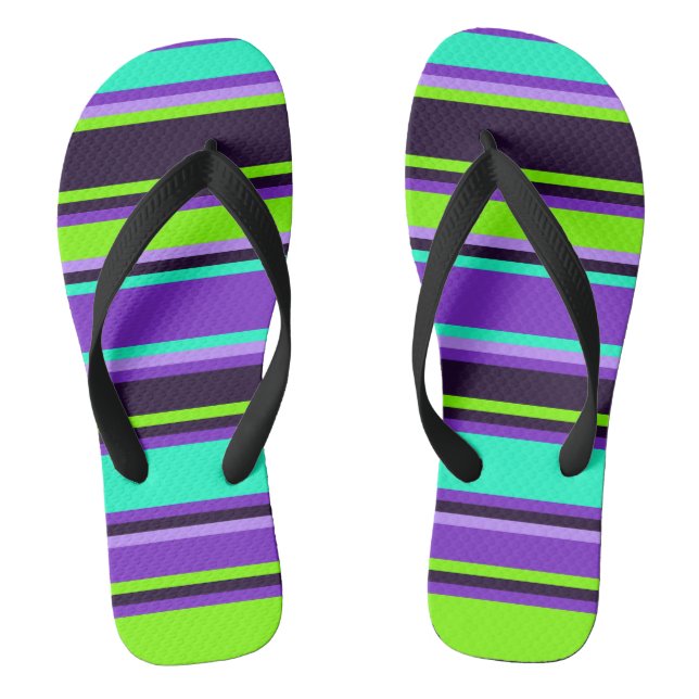 Boucles de tongs Unisex d'Aqua et Chartreuse viole (Semelle)
