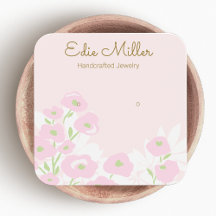 Boucles D'Oreille À Script Floral Rose Cute