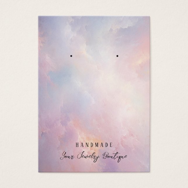 Boucles d'oreille Abstraits Nuages Bijoux Cartes d (Devant)