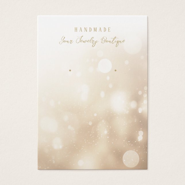 Boucles d'oreille Champagne Bokeh Parties scintill (Devant)