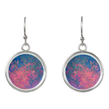 Abstrait, rose, violet et bleu, encre d'alcool
