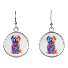 Chien de couleur mignon