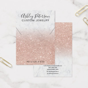 Boucles d'oreilles en or rose en marbre parties sc